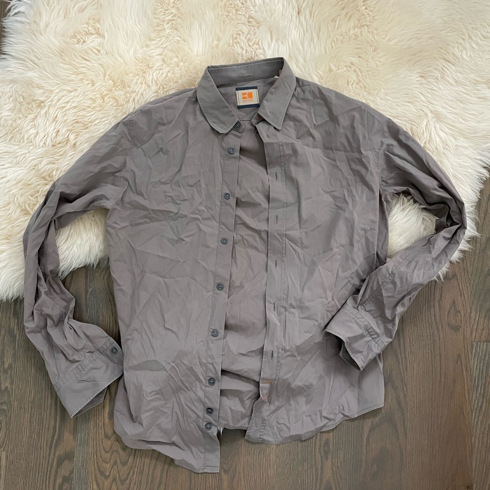 Hugo Boss Orange Gray button down
